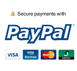 Secure payments with PayPal - Visa, Visa Electron, Mastercard, Switch